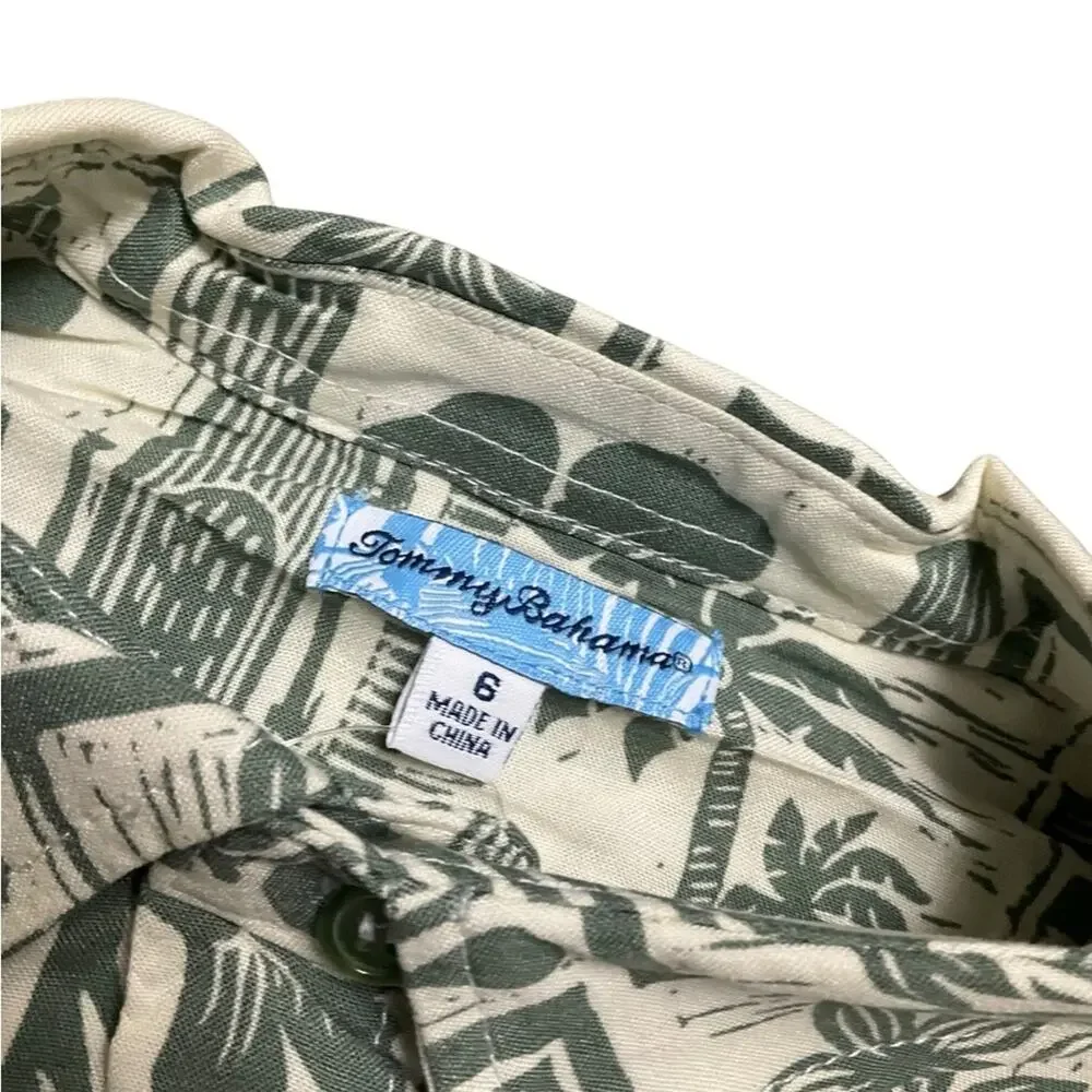 Tommy Bahama Boy’s Tropical Shirts Cargo Shorts Size 6 NWT